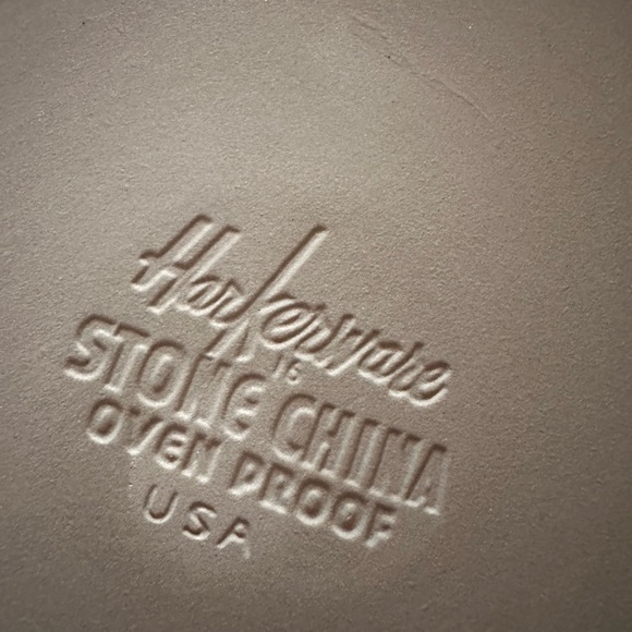 COPY - Harkerware MCM Retro atomic fish seafare dinner 10” plate stoneware oven… - Picture 8 of 9